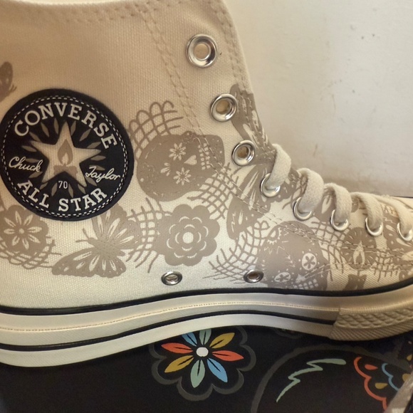 Converse Chuck 70 High Mi Gente Dia De Muertos Shoes Size Mens 9 or Womens 11 - Picture 6 of 12